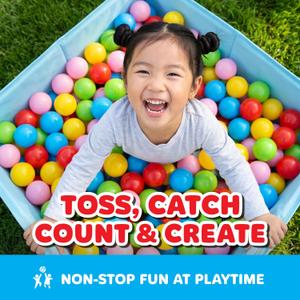 Antsy Pants 100 Ball Pit Balls for Toddlers 1-3, Sensory Toys for Kids