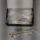 Asidrama 10 Pack 5 Inch(128mm) Gold Kitchen Cabinet Handles, Cabinet Pulls Kitchen Cabinet Hardware for Cupboard Drawer Pulls (5" Hole Center)