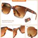 JOLISU Bifocal Sunglasses Reader - 3 Pack Lightweight Oversized Classic Style for Women Reading W/UV 400 Protection