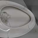 Durable Elongated Toilet Seat with Slow Soft Close - Easy to Install and Clean, Never Loosens - White, Fits Most Elongated Toilets