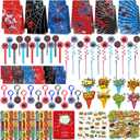 308Pcs Party Decorations Favors Supplies, Goodie Bags Fillers Stuffers for Kids Birthday Gifts