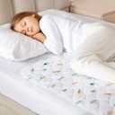 Lynmark Potty Training Mattress Protector Pee Pads for Kids - Waterproof Toddler Bed Wetting Mat for Toilet Training - Non-Slip Washable Bedwetting Topper Absorbs Up to 2000ml - 35" x 33", Explorer (Safari)