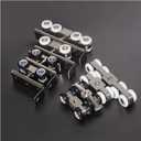 4/8-Wheel Stainless Stee Hanging Wheel Suitable fo Sliding Doors in Halls and Kitchen cabinets wadrobe Sliding DoorWheel 26mm/1"(8 Rounds)