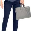 POSHGLAM Women's Maternity Pants Casual Work Pull-on Stretch Comfy Skinny Pregnancy Pants with Pockets