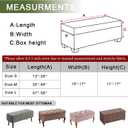 FUANGUI Ottoman Cover Stretch Storage Ottoman Bench Slipcover Printed Folding Storage Bench Ottoman Cover Footrest Stool Slipcover Footstool Protector Cover with Elastic Bottom, Small