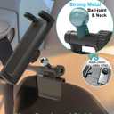 Back Seat Tablet Holder for Tesla, 360 Adjustable Model 3/Y Headrest Tablet Mount for Kids, Metal Model Y Rear Seat Stand for iPad Pro 12.9 Air Mini, Galaxy Tab/Z Fold, Fire hd, 4-13" Device