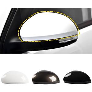 Car Door Side Rearview Mirror Cover Compatible With VW Tiguan 2009-2017 /Sharan 2012-2019 Side Mirror Cap Housing Rearview Mirror Protective Cover White Left Driver Side