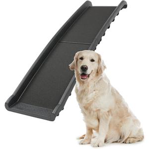 PetSafe Happy Ride Folding Dog Ramp
Extends 62 in, Lightweight Ramp Folds for Storage, High-Traction, Side Rails, Rubber Feet, Supports up to 150 Lb