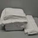LANE LINEN Luxury Bath Towels Set - 12 Piece, 100% Cotton, Zero Twist, Super Soft & Absorbent, Includes 4 Bath Towels, 4 Hand Towels, 4 Washcloths - White
