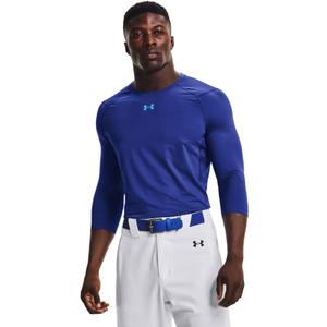 Under Armour Mens Isochill 3/4 Sleeve Shirt (Medium, (400) Royal / / Electric Blue)