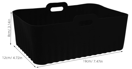 VOSAREA 3pcs Silicone Air Fryer Liner Nonstick Square Baking Basket for Grilling Frying VOSAREA 3pcs Silicone Air Fryer Liner Nonstick Square Baking Basket for Grilling Frying