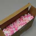 2000 Pcs Valentine's Day Pink Pom Poms Balls Bulk 0.4 Inch Mini Colorful Felt Balls Small Fluffy Pompom Ball for DIY Crafts Art Projects Garlands Wedding Valentine Decorations