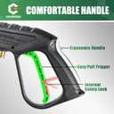 Pressure Washer Gun 3600 PSI with Extension Wand, Nozzle Holder & 5 Spray Tips, M22-14mm Fitting, Replacement for Ryobi, Karcher, Honda, Greenworks, Briggs & Stratton, Gas Power Washer