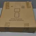 MUYE 12x12 Floating Frames Set of 2, Double Glass Picture Frame Display Any Size Photo up to 12x12, Wall Mount or Tabletop Standing, Black