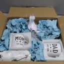 Pregnancy Gifts for New Parents Est 2026- New Mom Gifts Basket for Pregnancy Announcement, Baby Shower - Mom & Dad Mugs, Decision Coin, Ultrasound Frame, Swaddle Blanket, Bib, Socks