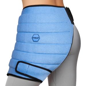 Comfpack Hip Ice Pack Wrap, 2 Hours Long Lasting Cold for Hip Replacement Surgery, Flexible & Evenly Cooling Reusable Ice Pack for Injuries, Sciatica, Bursitis, Hip Flexor Pain, Gift for Men Women (One Size Fits Most)