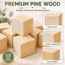 103 Pcs Baby Shower Games Sign Kit, Wooden Blocks to Decorate | 60 Smooth 1.5 inch Pine Blocks,36 Markers,5 Templates, Baby Shower Sign and Wooden Storage Box for Guest Activities