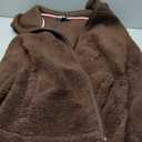Tommy Hilfiger womens Zipper Hoodie Sherpa Fuzzy Jacket L