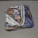 Dad Son Daughter Gift Blanket, Funny Cozy Dog Dad Blue Throw Blanket for Fathers Day, Christmas, 50"X60"