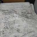 9' X 12' Ivory And Brown Abstract Area Rug