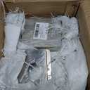 2 Pcs Stainless Steel Lock and Door Reinforcement Plate 1-3/4-Inch Thick by 2-3/8-Inch Backset 2-1/8-Inch Bore Door Reinforcement Plate for Reinforcing and Repairing Doors, Silver