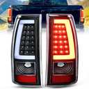 Nilight Taillight Assembly Compatible with 2003 2004 2005 2006 Chevy Silverado 1500 1500HD 2500 2500HD 3500 2007 Chevrolet Classic Incandescent Type Upgrade LED Tube Tail Lights Rear Brake Lamps