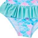 Vieille Toddler Little Girls One Piece Swimsuits Ruffles Bathing Suits Mermaid Dinosaur Swimwear 2-7T (Light Blue Mermaid)