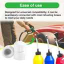 8pcs Racing Fuel Jug Cap, Plastic Dustproof & Waterproof Racing Gas Can Replacement Vent Hose Dust Cap Lids Accessories Compatible with 5.5 Gallon Fuel Jugs Egs Tank & Scribner Tank