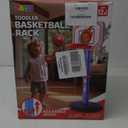 JOYIN Toddler Basketball Arcade Game Set, Adjustable Basketball Goal with 4 Balls for Kids Indoor Outdoor Play, Carnival Games, Christmas Birthday Gift for Boys Girls Age 1 and Up - Air Pump Included