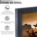 A PLUS MAX 18x26 Picture Frame, Black Engineered Wood Frame for 18 x 26 Inch Picture Poster Photo, Light Weight 18 by 26 Frame with Wood-grain for Wall - 1 Pack/Black/18 x26