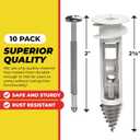 Heavy Duty Drywall Anchors and Screws Kit Including Toggle Anchors & Screws Durable Zinc Plastic Self Drilling Drywall Anchors for Hanging Pictures & More