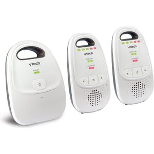 VTech Upgraded Baby Monitor with Rechargeable Battery, Long Range, Crystal-Clear Sound, and Alerts (3 Piece Set)