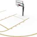 Murray Sporting Goods Basketball Court Marking Stencil Kit for Driveway, Asphalt or Concrete | Court Marking Stencil Spray Paint Kit for Backyard Basketball Court (2.0)