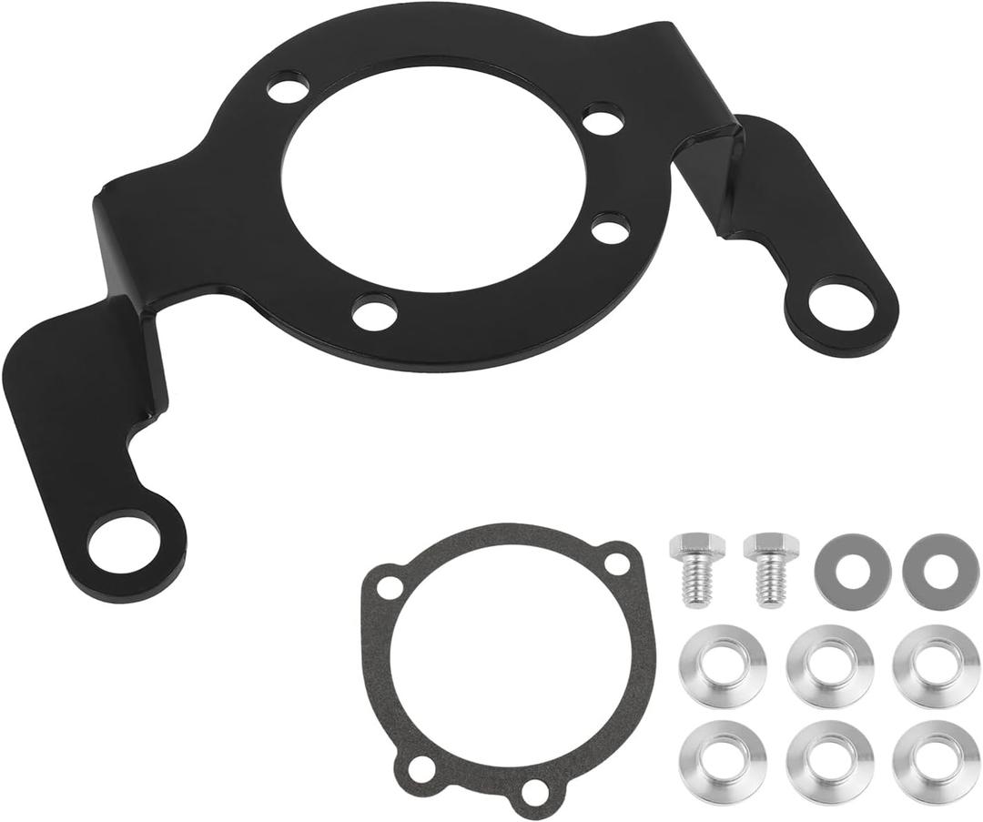 Air Cleaner Filter Support Carb Support Bracket Replacement For Harley Big Twin/Twin Cam 1993-2017 (Black)