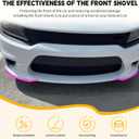 Front Bumper Lip Splitter Protector, Dodge Front Splitter Dedicated to 2015-2023 Dodge Charger SRT 392/Scat Pack/RT Scat Pack 2019-2023 Charger GT/RT (Pink)