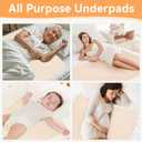 GAOUREL Washable Underpads, Waterproof and Reusable High Absorbency Incontinence Bed Pad, Leak Proof Mattress Protector, Suitable for Patients, The Elderly and Pregnant Women70 * 90CM