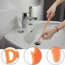 Forlivese Drain Snake, Drain Clog Remover,Hair Snake Tool Drain Opener,Sink Snake for Sewer Kitchen Sink Bathroom Tub Toilet Clogged Drains Relief Cleaning Tool, 2 Pack 25 Inch