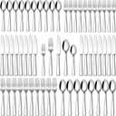 Stapava 60 Piece Silverware Set, Food-Grade Stainless Steel Flatware Sets for 12 Mirror Polished Cutlery Utensil Sets Include Dinner Knives Spoons and Forks Set Dishwasher Safe for Home Restaurant