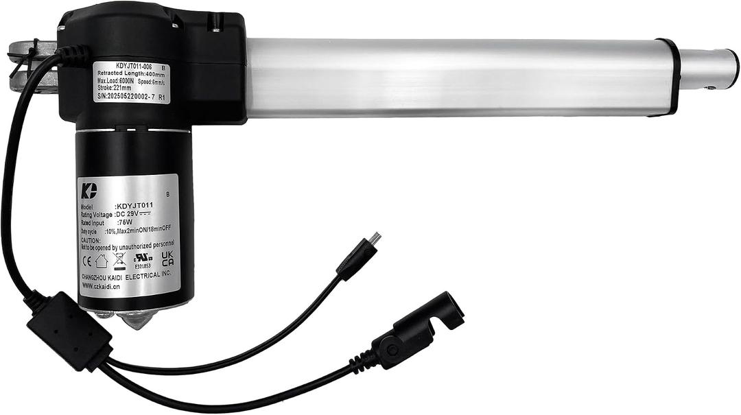 Linear Actuator Kaidi Model KDYJT011-006 B Power Recliner Lift Chairs Motor Replacement, Depth: 15.75 inches, Height: 8.70 inches