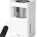 Evaporative Humidifier for Bedroom, 2.11Gal/8L Quiet Humidifiers Large Room with SleepyTime, Aroma Diffuser, 6 Speeds, Top Fill, No White Dust, Auto Off Humidifier for Baby Nursery Home Office