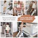 Mloong Foldable Toddler Step Stool for Bathroom Sink, Potty Training Stool