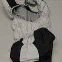 FUAMEY Dog Coat for Large Dogs,Waterproof Dog Winter Jacket with Harness Built in Puppy Cold Weather Coats Reflective Pet Vest with Zipper Warm Fleece Dogs Snowsuit Windproof Black L (L(chest:24in))