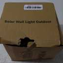 Ellasay Solar Fence Lights Outdoor,6-Pack Solar Powered Wall Lights Up and Down Waterproof IP65,3 Color Brighter LED Focus Lens Solar Lights Dusk to Dawn 12h for Patio, Backyard, Porch, Railing