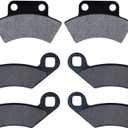 AHL Front and Rear Brake Pads for Polaris 250 Trail Blazer 1990-1998 1999-2004/250 Trail Boss 2x4 4x4 1988-1999/300 400 Xpress L 1996 1997/300 Xpress 2x4 1998-2000