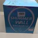 Black Shimmer Wall Photo Backdrop Panels - Glitter Halloween Backdrop 9FTx4FT for Graduation Party Birthday Wedding Anniversary Disco Background Sparkly Decor