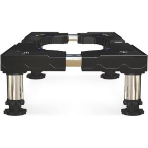Mini Fridge Stand Height 7"-8.2" Adjustable Universal Base with 4 Strong Feet Washer Dryer Pedestal for 16"-26" Refrigerator, Washing Machine, Black