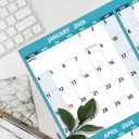 8 x 2026 Dry Erase Calendar  Large Yearly Wall calendar 2026, 38.2'' x 25.2'', 2-Side Reversible Calendar 2026, Vertical/Horizontal, Jan 2026  Dec 2026, 2026 Wall Calendar Dry Erase with Notes, Stickers