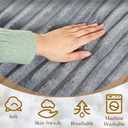 Honeydak 3 in 1 Giant Bean Bag Chair Cover Only (No Filler) Convertible Stuffed Animal Storage Bean Bag Large Lazy Floor Sofa Cover Soft Washable for Living Room Bedroom(Light Grey,Rabbit Fur)