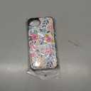 UEEBAI Wallet Case for iPhone 16e with Card Holders, PU Leather Cover Kickstand RFID Blocking Double Magnetic Clasp Rilievo Flower Shockproof Flip Case for Women Girls - Multi-Flower