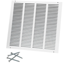 16"W x 16"H [Duct Opening Size] Steel Return Air Grille, Air Return Vent Cover for Ceiling and Sidewall - HVAC Air Vent Covers - [Outer Dimensions: 17.75"W x 17.75"H]
